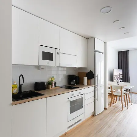 Апартаменты Newly Built One Bedroom With Private Sauna In The Center *